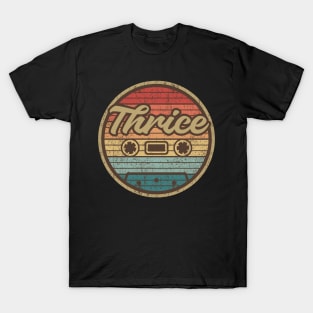 thrice cassette retro circle T-Shirt